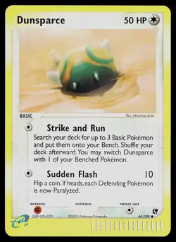Pokemon Card - Dunsparce Sandstorm 60/100 Reverse Holo - Image 1