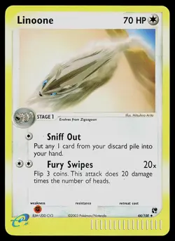 Pokemon Card - Linoone Sandstorm 44/100 Reverse Holo - Image 1