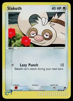 Pokemon Card - Slakoth Sandstorm 80/100 Common Reverse Holo - Image 1