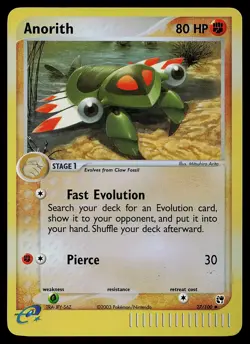 Pokemon Card - Anorith Sandstorm 27/100 Uncommon Reverse Holo - Image 1