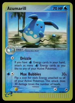 Pokemon Card - Azumarill Sandstorm 30/100 Uncommon Reverse Holo - Image 1