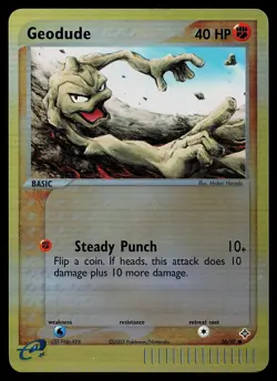 Pokemon Card - Geodude Dragon 56/97 Common Reverse Holo - Image 1