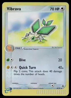 Pokemon Card - Vibrava Dragon 47/97 Uncommon Reverse Holo - Image 1