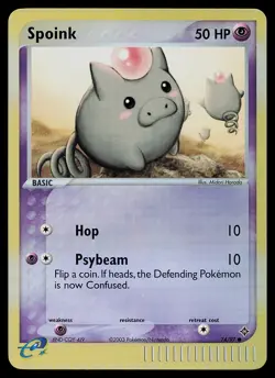 Pokemon Card - Spoink Dragon 74/97 Common Reverse Holo - Image 1