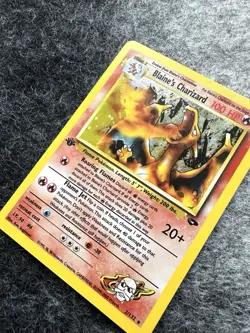Pokemon TCG Blaine's Charizard Gym Challenge Holo Card 2/132 1st Edition Rare - Image 3