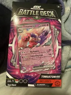 Pokemon Tinkaton ex Battle Deck Level 1 60-Card Set - Image 1