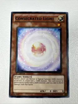 Consecrated Light SDLS-EN022 LP Common 1st Edition Yugioh TCG Card - Image 1