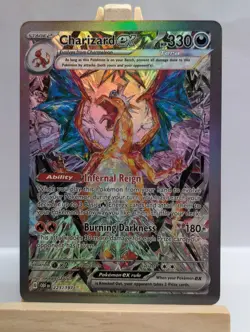 Custom Fan Art Charizard EX Tera High Quality Custom Card Foil Finish (2) Red - Image 1