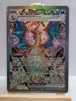 Custom Fan Art Charizard EX Tera High Quality Custom Card Foil Finish (2) Red - Image 2
