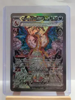 Custom Fan Art Charizard EX Tera High Quality Custom Card Foil Finish (2) Red - Image 3