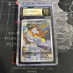 🔥💥 Raichu 074/071 Pristine 10 Art Rare Clay Burst 2023 Pokemon Card Graded CGC - Image 1