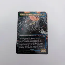 Omega, Heartless Evolution Borderless MTG Uncommon Final Fantasy 14 FFXIV Robot - Image 1