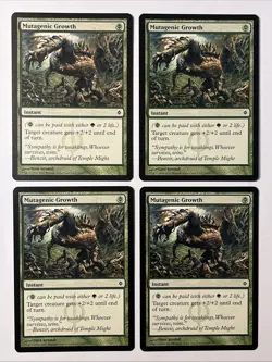 MTG 4x Mutagenic Growth x4 Phyrexia Magic Playset Of 4 - Image 1