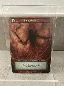 SORCERY Contested Realm - BETA WAVE 1 Non-foil Unique - IMMOLATION (NM) - Image 1