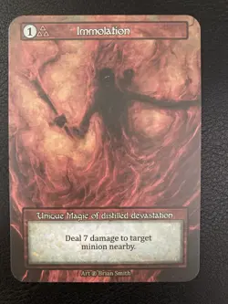 SORCERY Contested Realm - BETA WAVE 1 Non-foil Unique - IMMOLATION (NM) - Image 3
