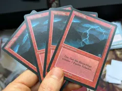 4x German FBB • Lightning Bolt • Unplayed • Mtg (1831) - Image 1