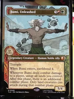 Bumi, Unleashed (Showcase) Avatar: The Last Airbender Regular MTG - Image 1