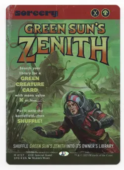 MTG Edge of Eternities Green Sun's Zenith (Showcase) Foil #127 Mythic - Image 1