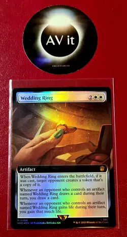 MTG - Wedding Ring, Extended Art, Foil, Mythic -Dr Who - M0468 - Image 1