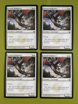 Leonin Skyhunter x4 Mirrodin Besieged 4x Playset Magic the Gathering MTG - Image 1