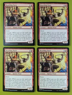 Boarding Party x4 Commander Legends 4x Playset Magic the Gathering MTG - Image 1