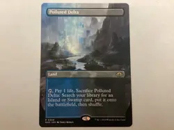 MTG Modern Horizons 3 POLLUTED DELTA Borderless NM (0197) Graded Power - Image 1