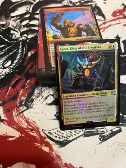 Giott, King of the Dwarfs Pre-built Commander Deck MTG Red/White Deck - Image 2