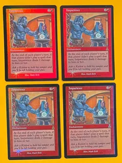 MTG IMPATIENCE (Foil) (x4) Urza's Destiny (OldManMTG 002-804) - Image 1