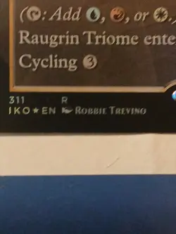 Magic The Gathering Ikoria IKO 2020 #311 Raugrin Triome FULL-ART SHOWCASE - Image 4