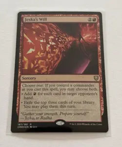 FOIL Jeska's Will (Commander Legends) - Regular - NM Pack Fresh MTG - Image 1