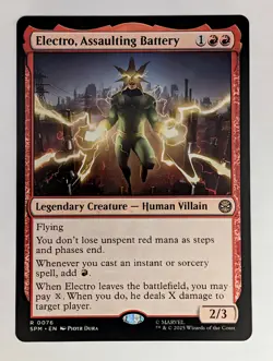 (Normal) Electro, Assaulting Battery (76) Marvel's Spider-Man Mtg NM - Image 1