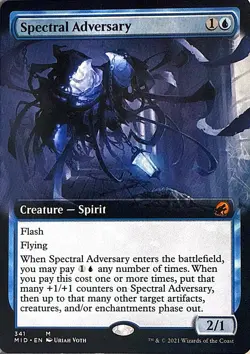Spectral Adversary (Extended Art) Non- Foil M Innistrad: Midnight Hunt 341 NM - Image 1
