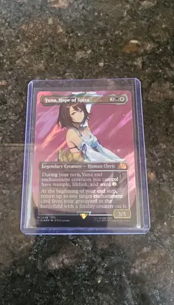 Yuna, Hope of Spira (Borderless) (Surge Foil) Final Fantasy Foil - Image 1