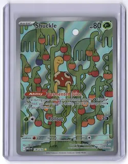 Shuckle - 136/132 Illustration Rare Holo NM Pokemon ME01: Mega Evolution - Image 1
