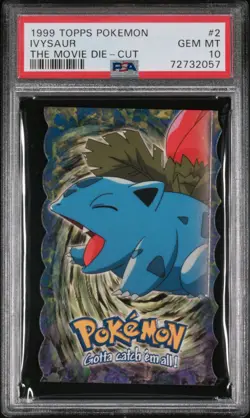 PSA 10 Ivysaur Topps Movie Die-Cut Edition POP 16 Pokemon 1999 Mint Rare - Image 1