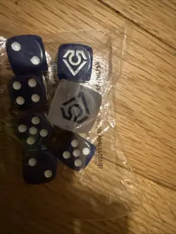 Pokemon Primal Clash Kyogre Dice - Sealed Set of 7 Blue / White Elite Trainer - Image 2