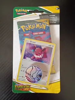 Pokemon TCG Evolving Skies Checklane Blister Pack with Eevee Promo SEALED - Image 1