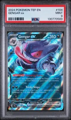 Gengar EX Temporal Forces Pokemon 104 PSA 9 - Image 1