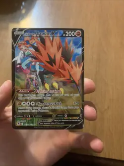 Pokemon TCG Galarian Zapdos V TG19/TG30 Trainer Gallery Astral Radiance NM - Image 1