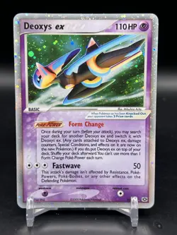 Deoxys ex (Speed Forme) 2005 EX Emerald 93/106 Holo Rare Pokemon English NM- - Image 1