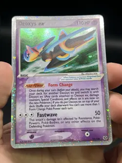 Deoxys ex (Speed Forme) 2005 EX Emerald 93/106 Holo Rare Pokemon English NM- - Image 3