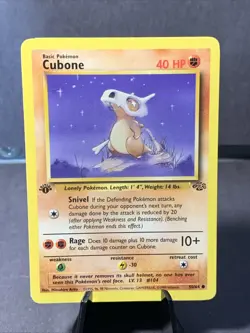 Pokemon TCG 1st Edition Cubone #50/64 Jungle Set Unlimited WOTC VTG Common - Image 1