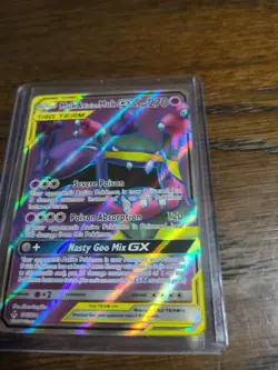 Pokemon TCG Muk & Alolan Muk GX (Full Art) 196/214 Sm-Unbroken Bonds Holo NM - Image 2