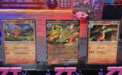 Pokemon Super Premium Collection Charizard EX Charmander Charmeleon NM+ PROMOS - Image 1