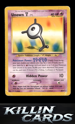 Unown [Y] 40/64 Pokemon Uncommon Neo Revelation Card DM - Image 1