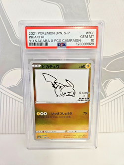 PSA 10 Pikachu Yu Nagaba Promo 208/S-P GEM MINT Japanese Graded Pokemon Card - Image 1