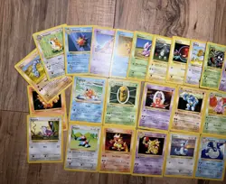 Vintage Shadowless Pokemon Card Lot Uncommon Common Light-Moderate Play 27 Cards - Image 5