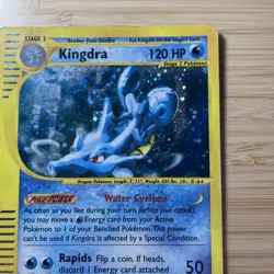 Pokemon Kingdra TCG Holo Rare Card Aquapolis H14/H32 Rare Pokemon 2002 MP - Image 4