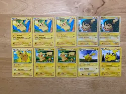 Lot Of 10 Pokemon Pikachu Cards Pokemon TCG - Image 1