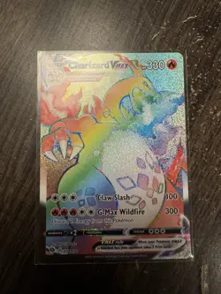 Pokemon TCG Charizard VMAX Champions Path Secret Rainbow Rare Card - Image 1